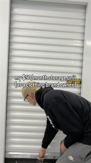 storage unit tour 😳 as a clothing brand owner! #clothingbrand #fashion #clothingbrandowner