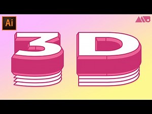 How to Create Isometric 3D Text in Adobe Illustrator Tutorial