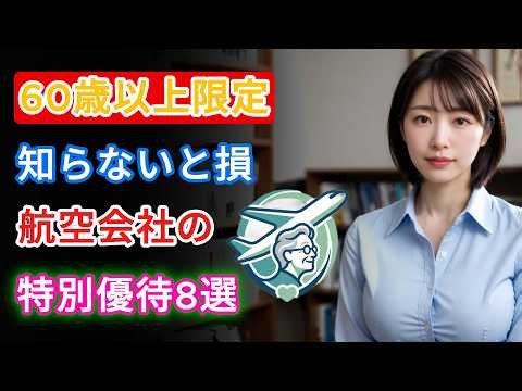 60歳以上の方必見｜知らないと損する航空会社の特別優待8選！無料サービスや優先対応も解説