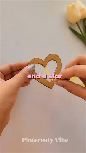 Easiest $0 Keychains at Home DIY Cardboard keychain 🌟#shorts #diy