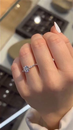 Round Solitaire Lab Grown Diamond Ring | Elegant Engagement Ring