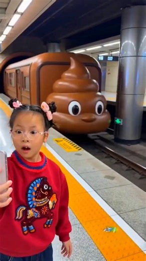 🚂 Poop Train Surprise Inside Everything Is Actually Chocolate 💩🍫