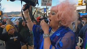 ‘Drag Story Time’ at Coquitlam library sparks protest and counter protest