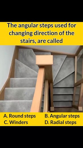 The angular steps used for changing direction of the stairs, are called #civilengineeringwork #civilengineering #trendingreels #trendingreelsvideo #civilengineeringdaily #mcqchallenge #CivilEngineeringProjects #trendingreel #trend #civilengineer #civilengineeringlife #civilengineeringstudent #civilengineeringknowledge #CivilEngineeringUK #trendingvideo #trendingnow #trendingpost #tiktokviral | Civil Engineering Work