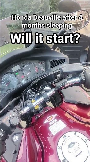 Coldstart Honda Deauville nt700 2007 after 4 months