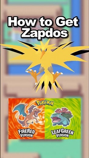 How to Get Zapdos Pokemon FireRed LeafGreen #pokemon