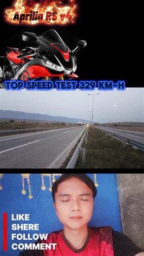 top speed test Aprilia RS v4 329 km-h 🚀🚀🔥 #jangkauanluaslebihbanyakorang | Alvares Vlog