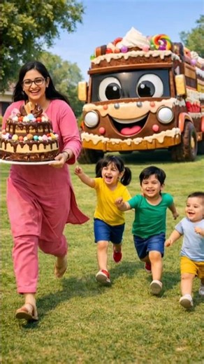 Cake wala truck aaya ghar ke andar #shorts #shortvideo #youtubeshorts