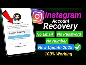How To Recover Instagram Account Without Email Password & Number (2025) | Instagram Account Recovery