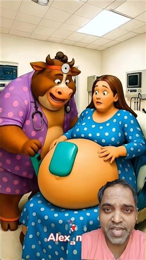 ❤3D Evolution animal: cow doctor and pregnant woman in hospital🥰Alexandra✅ #cat #cute #love