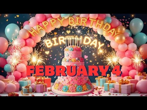 🎉 Born on 4th February – Birthday Song for You 🎂✨