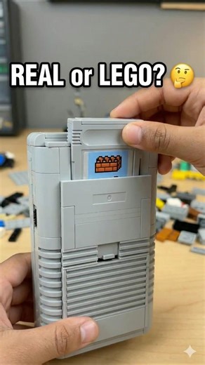 This LEGO Game Boy Actually Takes Cartridges! 🤯🎮