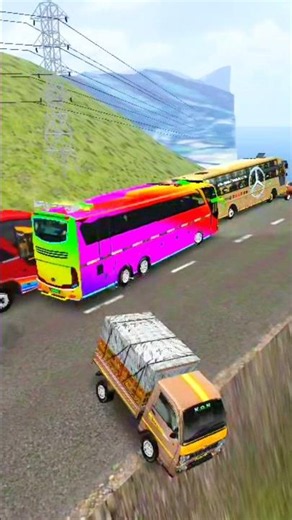 😱 Colour Full Bus Livery in (Bussid Game) Bus Gaming Shorts #bussidshorts #gamebus