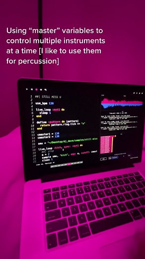How I use “master” variables in #sonicpi ////// #livecoding #algorave