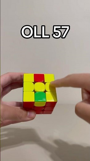 Best Algorithm to solve OLL 57. #rubikscube #speedcubing #tutorials