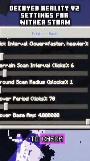 Wholesome configs for Decayed Reality V2 | Add-On #minecraft #bedrock #witherstorm