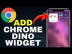 How To Add Chrome Dino Widget