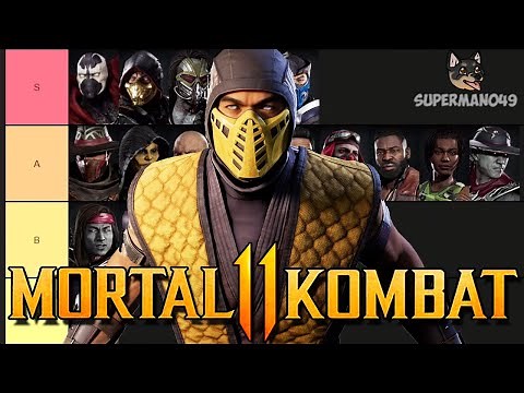 THE ULTIMATE MORTAL KOMBAT 11 TIER LIST! - Mortal Kombat 11: The Most Fun Character Tier List