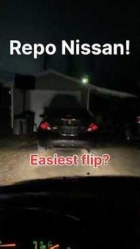 Repo Nissan Flipped #car #automobile #carflipping #diy