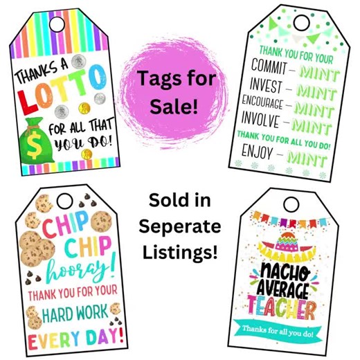 If You Give a Teacher a Cookie' Gift Tag - Teacher Appreciation Printable - Instant PDF Download - Etsy