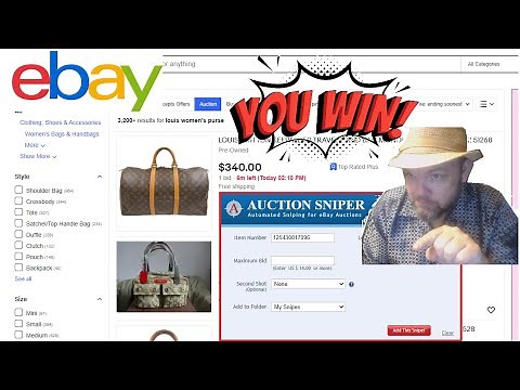 How Use Auction Sniper Software to Win Big on EBAY (Make SAVE Money Sniping Bids AuctionSniper.com)
