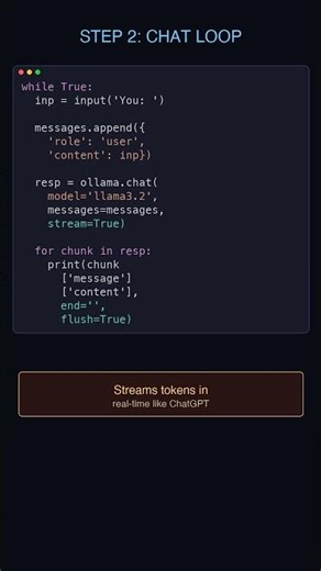 Build an AI Chatbot in 40 Lines of Python #Shorts