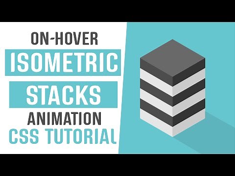 Isometric Stack On Hover Animation CSS | CSS Animation | CSS Tutorial