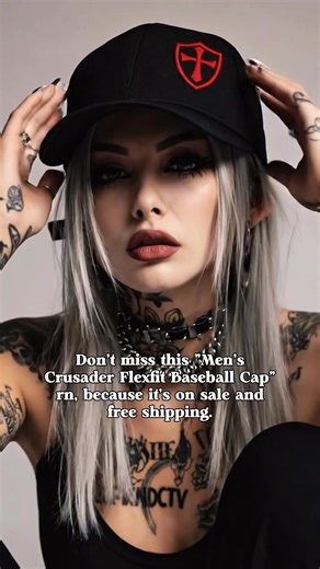 Men’s Crusader Flexfit Baseball Cap #hat #flexfit #truckerhat #truckerhats #menhat