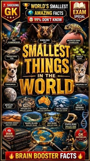 15 Smallest Things in the World 🌍🔍Amazing Mini Wonders Every Student Should Know