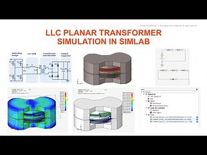 LLC PlanarTransformer Simulation in Altair SimLab