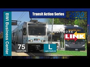 Baltimore, MD: BWI Business District Light Rail Station - MTA Maryland TrAcSe 2020