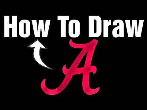 How To Draw The Alabama Logo | Speed Drawing