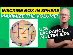 Maximum Volume of a Box Inscribed in the Unit Sphere (use Lagrange Multipliers)