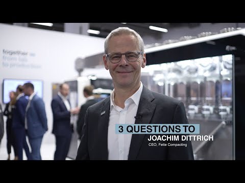 Together – from lab to production: 3 Questions to Joachim Dittrich | Fette Compacting