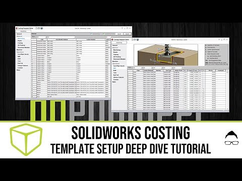 SOLIDWORKS Tutorial - Costing Template Setup