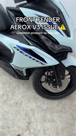 Aerox V3 Front Fender Solution for Rainy Days