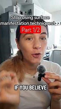 Stop Using Surface Manifestation Techniques!👀 #manifestation #lawofattraction #shorts