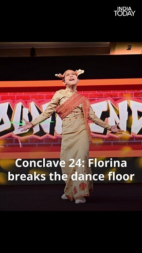 This girl has got some moves! @florina_gogoi__official #IndiaTodayConclave24 #Dance #Performance | India Today