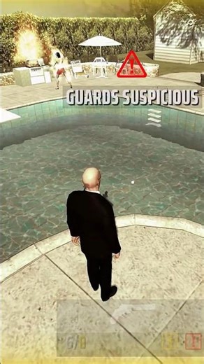 Agent 47’s Poisoned Grill Explodes! 🔥 #hitmanshorts #shorts