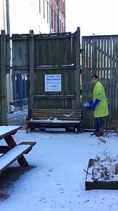 6.3K views · 114 reactions | When it’s cold enough to freeze boiling water mid air you know we have got to try it out! 朗 Our very own Scientist Jon was gracious enough to brave the cold and show us how boiling water (and a little bit of dish soap) can create both frozen rain AND frozen bubbles! ⚠️ Please do not try this at home or try at own risk! ⚠️ | Kentucky Science Center | Facebook