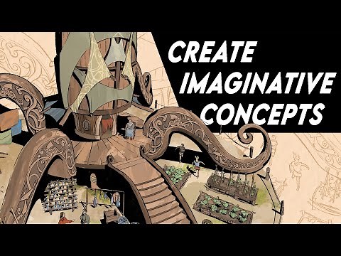 Designing a Fantasy Squid House - Concept Art Tutorial