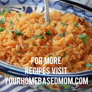 Mexican Rice - just like they serve at your favorite Mexican restaurant is easy to make at home and tastes better! Find the recipe here: http://www.yourhomebasedmom.com/mexican-rice/ | yourhomebasedmom