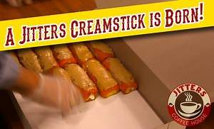 8.4K views · 200 reactions | Please join us in celebrating the legendary Jitters Creamstick. Watch our mini-movie, "A Jitters Creamstick is Born," and then enter our giveaway for FREE CREAMSTICKS FOR A MONTH!!! Oh yeah.... (See our pinned giveaway post for details.) | Jitters Coffee House | Facebook
