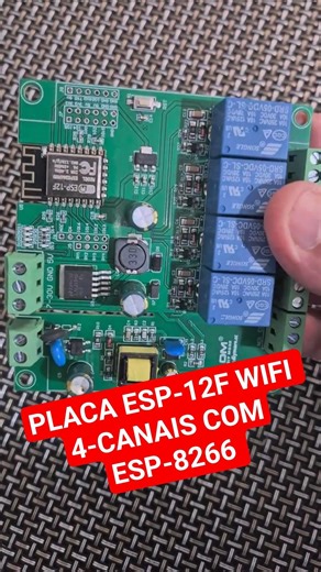 4-channel WiFi relay module ESP-12F developed by ESP-8266 #automation #relay #switches