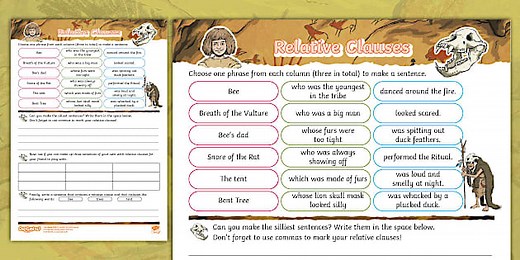 'How to Skin a Bear' Relative Clauses Game