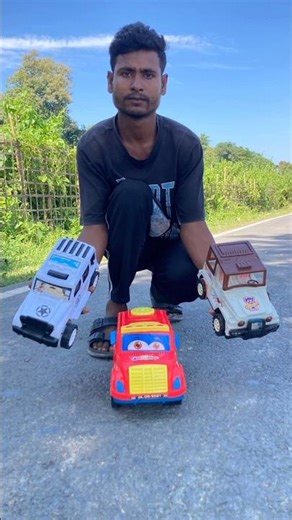 Remote Control School bus and RC Bolero and RC Jeep testing