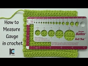 How to Measure gauge in crochet