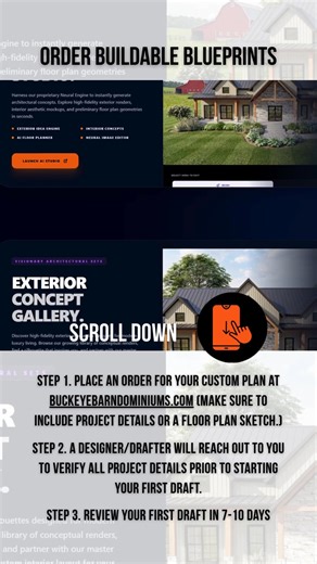 Buckeye Plans | Order Buildable Blueprints - Custom Designed to your vision 😀 Simply fill out the details, upload any images, place your order. A... | Instagram