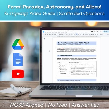 HS/MS Fermi Paradox Kurzgesagt Video Guide | The Great Filter | Google Doc