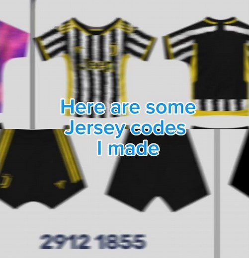 Here are some jerseys codes I made#vrfs#ontheroadto50subs #vrfsystem